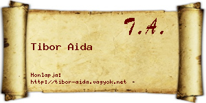 Tibor Aida névjegykártya